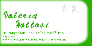 valeria hollosi business card